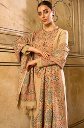 Bareeze - Winter 3PC Dhanak Embroidered Suit - SS0466